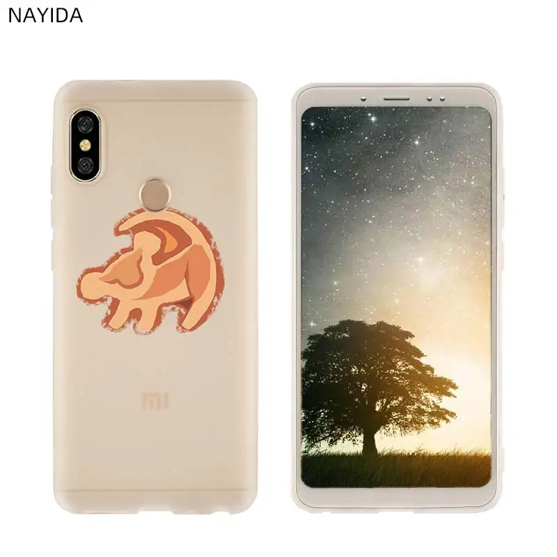 Мягкий чехол для телефона Xiao mi 9 8 mi A1 A2 A3 lite F1 6 5X se для Red mi Note 8 7 6 5 Hakuna Matata Lion King - Color: 3D printing 03