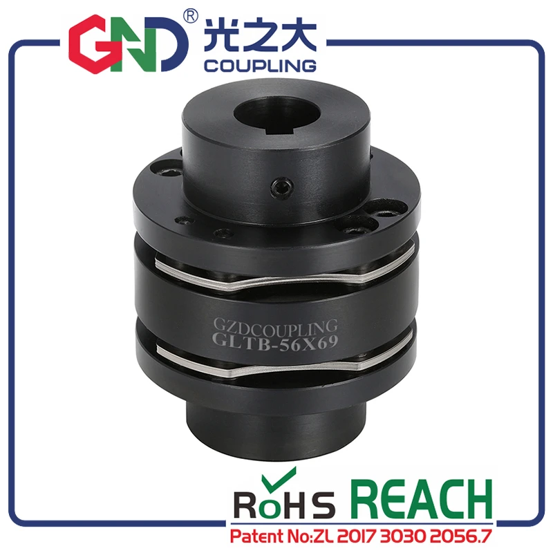 Стальная муфта 45 # Гибкая 8 винтов Двойная диафрагма нулевая обратная реакция