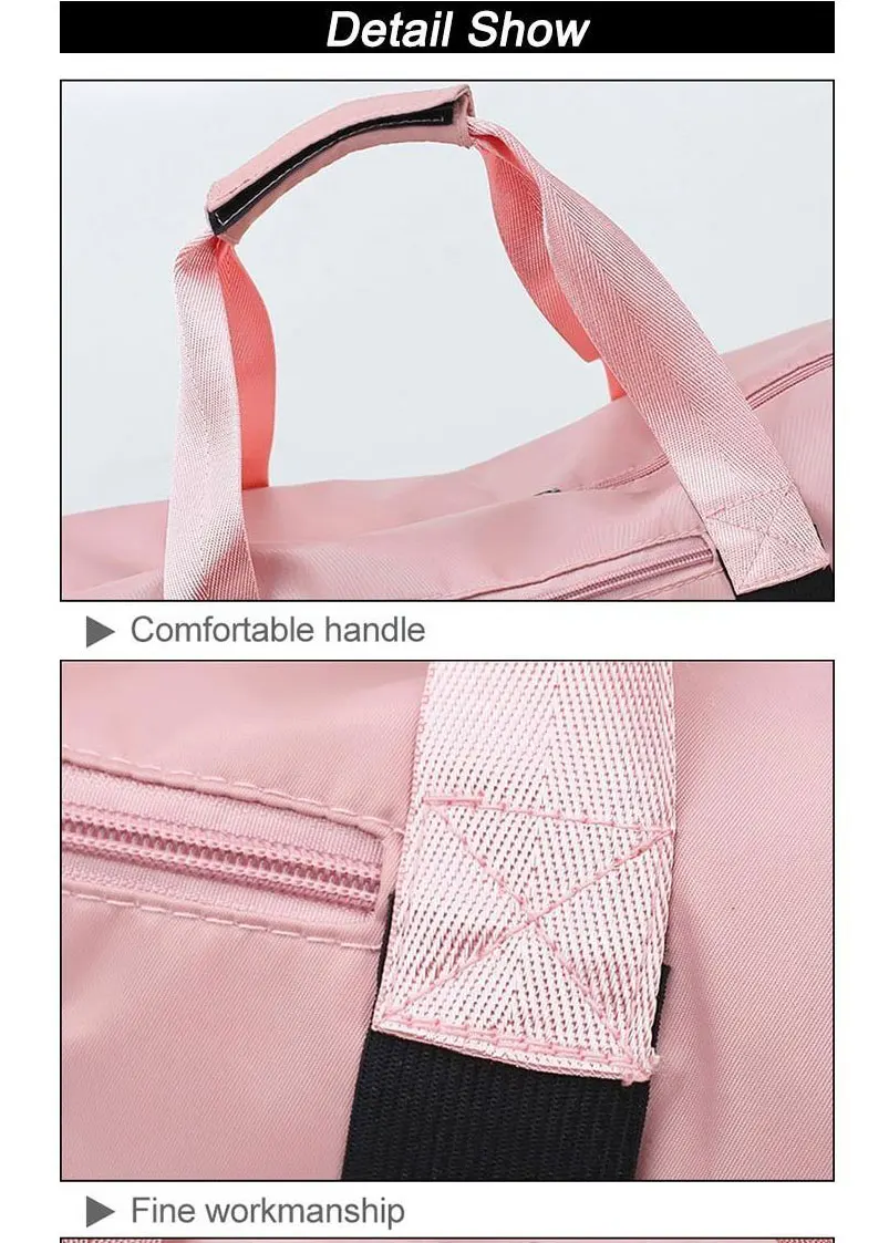 Woman Sports Bag Yoga Bags Women Fitness Sport Black Bag Backpacks Portable Travel Training Bag With Shoes Compartment
