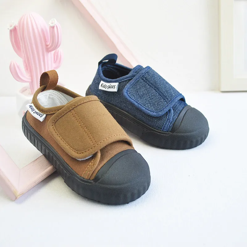 

Кроссовки для мальчиков и девочек, холщовые дышащие, спортивная обувь для бега, для начинающих ходить детей, весна