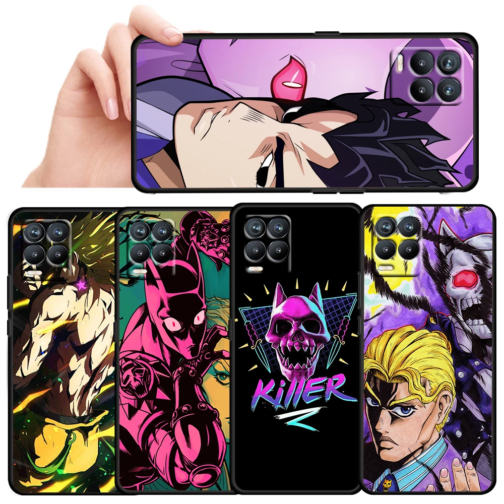 

Hot JoJo Killer Anime For OPPO Realme Narzo 30 20 8 8i 7 6 5 3 2 Pro Global 5G Soft Silicone Black Phone Case Cover