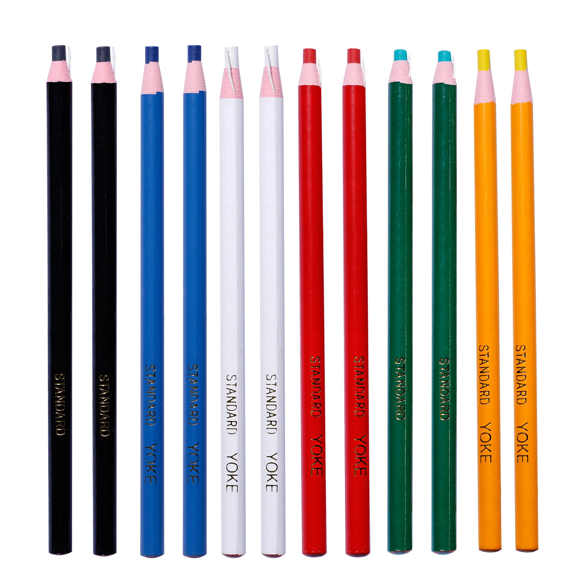 

12pcsColorful Cut-free Sewing Tailor's Chalk Pencils Fabric Marker Pen for Tailor Sewing Accessories Sewing Chalk Garment Pencil