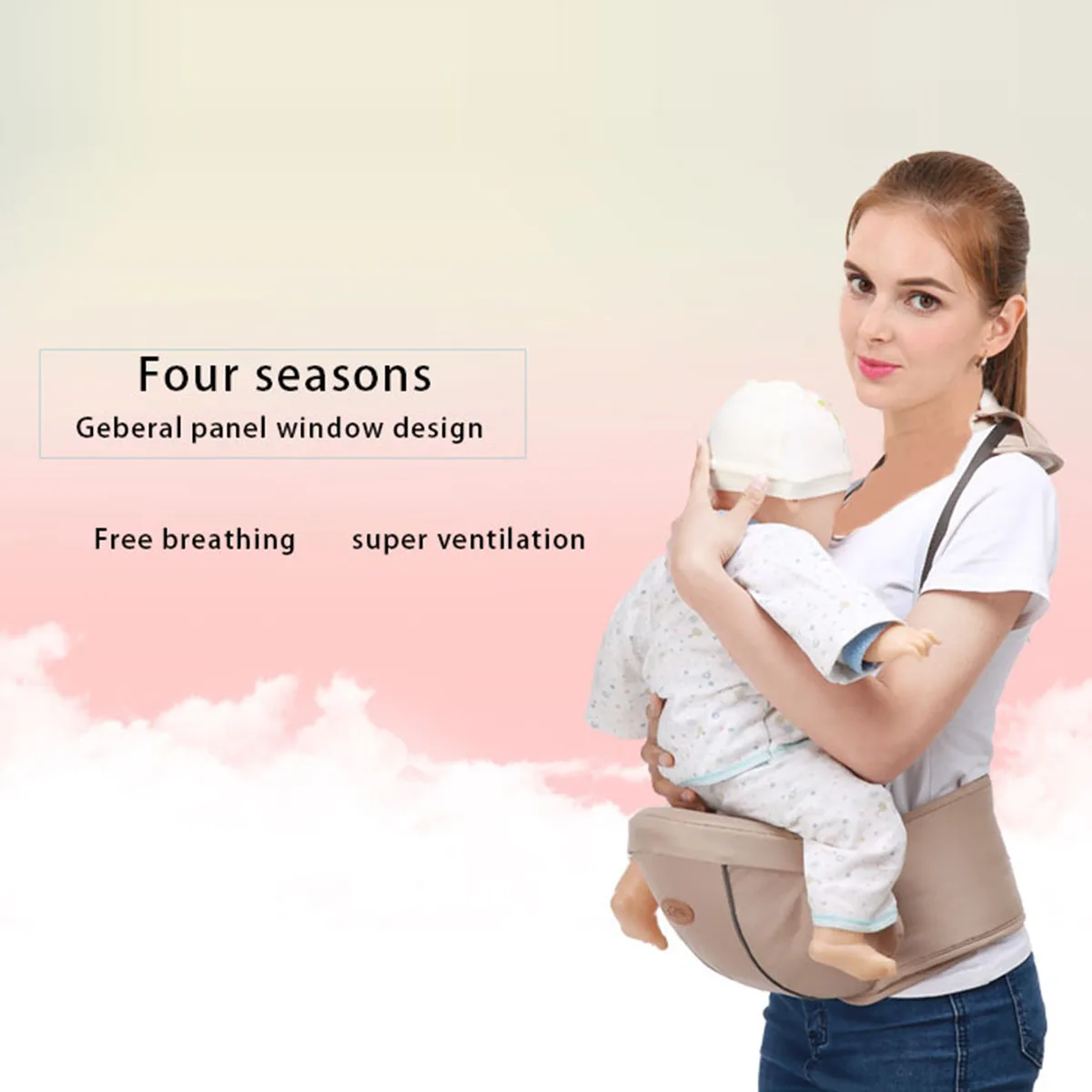 

Baby Carrier Waist Stool Kangaroo Suspenders Backpack Baby Slings Hipseats Kids Infant Multifunctional Waist Straps Hip Seat
