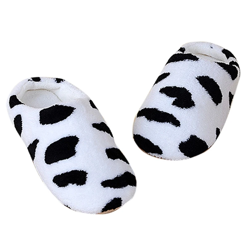 

Women Men Plush Slippers Indoor Winter House Shoes Animals Print Floor Indoor M3GE