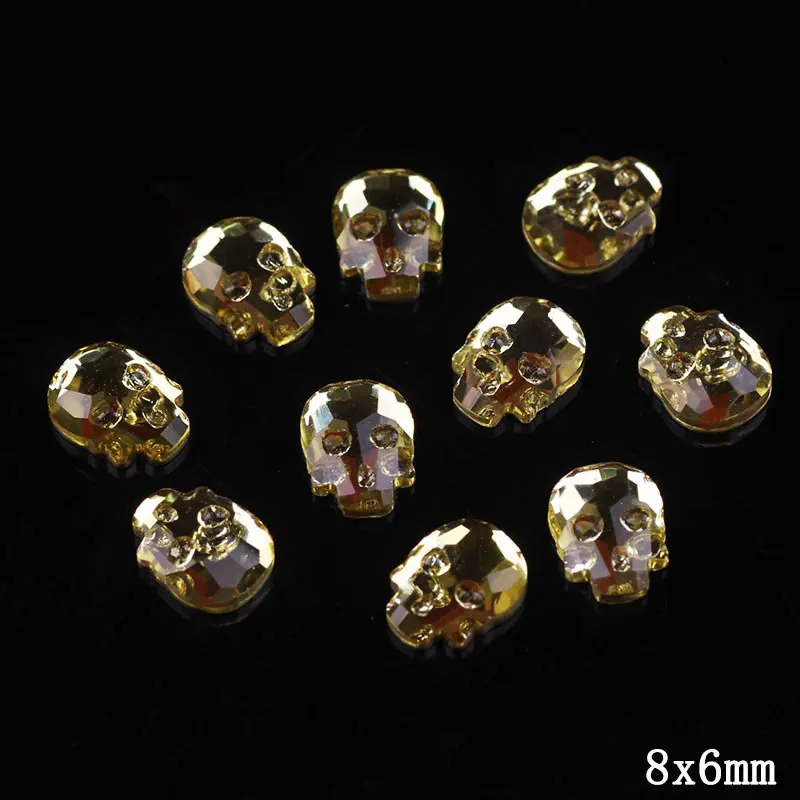 Стразы для одежды кристаллы AB цвет черепа стразы s клей на аппликация украшение