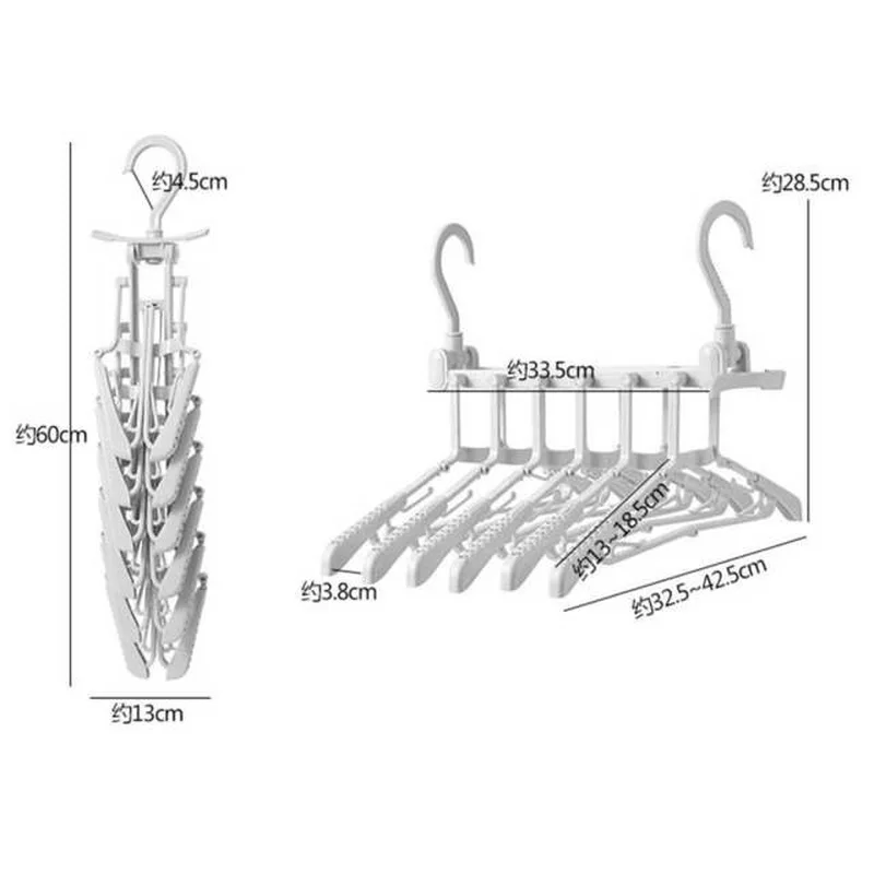 Многофункциональная вешалка для хранения 1 шт. многоярусная умная одежды