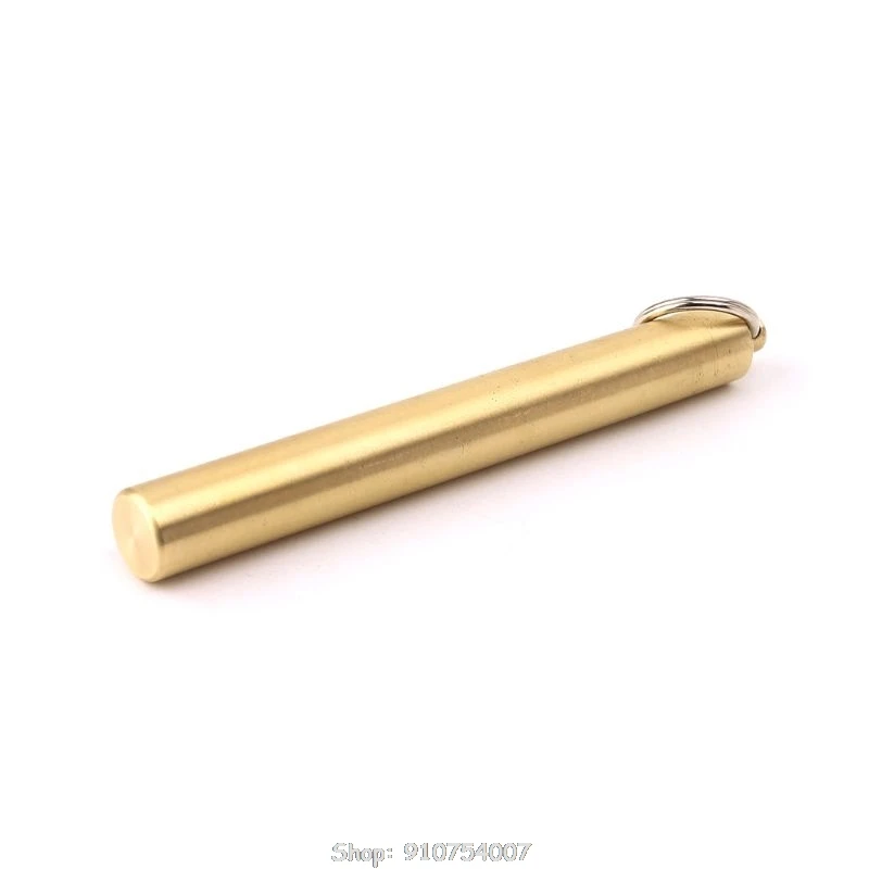 

EDC Brass Toothpick Holder Waterproof Seal Bottle Portable Pill Case Container N16 20 Dropship