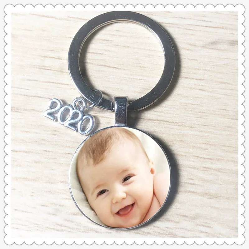 

2020DIY photo custom fashion personality photo personal photo grandma mom siblings baby family portrait private photo keychain