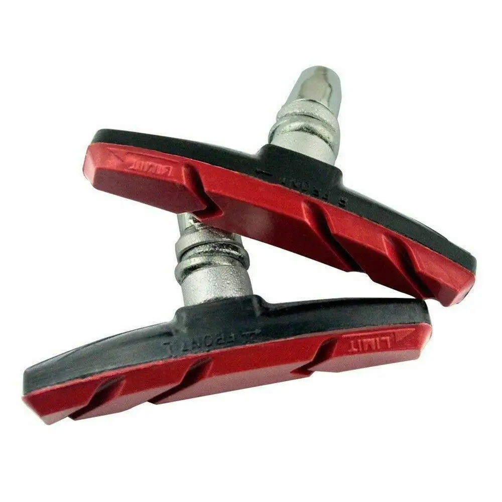 

2 Pairs Durable Bicycle Silent Brake Pads Cycling V Brake Holder Pads Shoes Blocks Rubber Pad Bicycle Parts