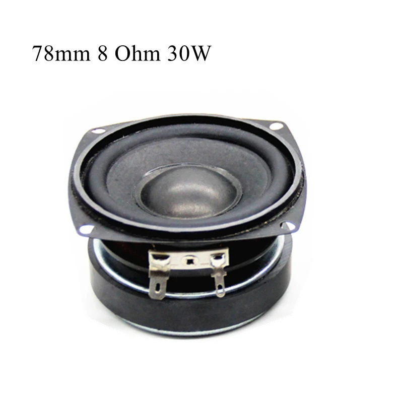 

1PC 8 Ohm 30W bass multimedia speaker 78mm 3 inch magnetic speaker small 30W speaker with fixing hole