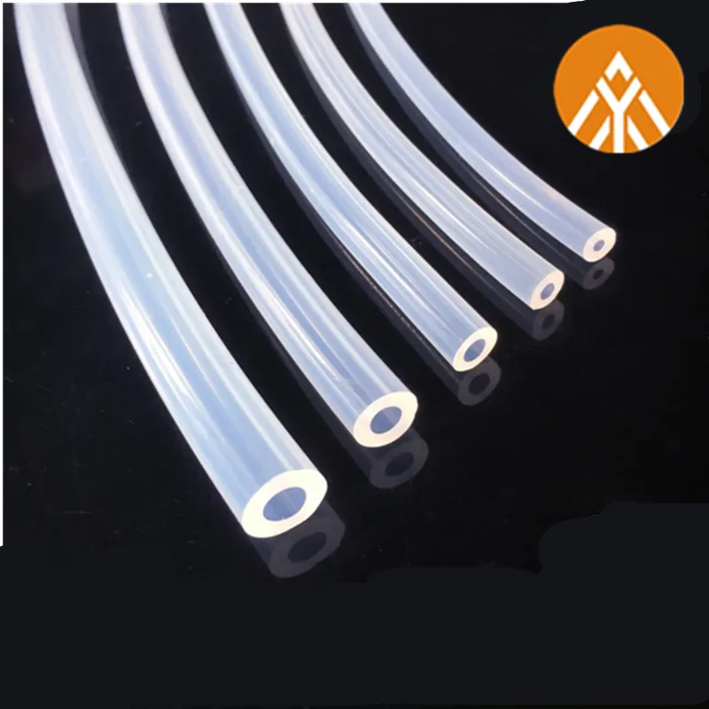 High Quality 1M/5M Food Grade Clear Translucent Silicone Tube Beer Pipe Milk Hose Pipe Soft Safe Rubber Flexible Tube Creative