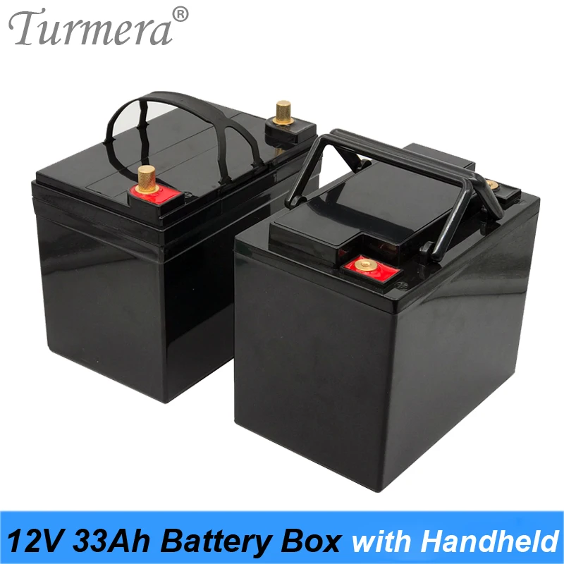 

Turmera 12V Battery Storage Box M6 Screw Handheld Apply to 12V 33Ah 100Ah Solar Energy System or Uninterrupted Power Supply Use