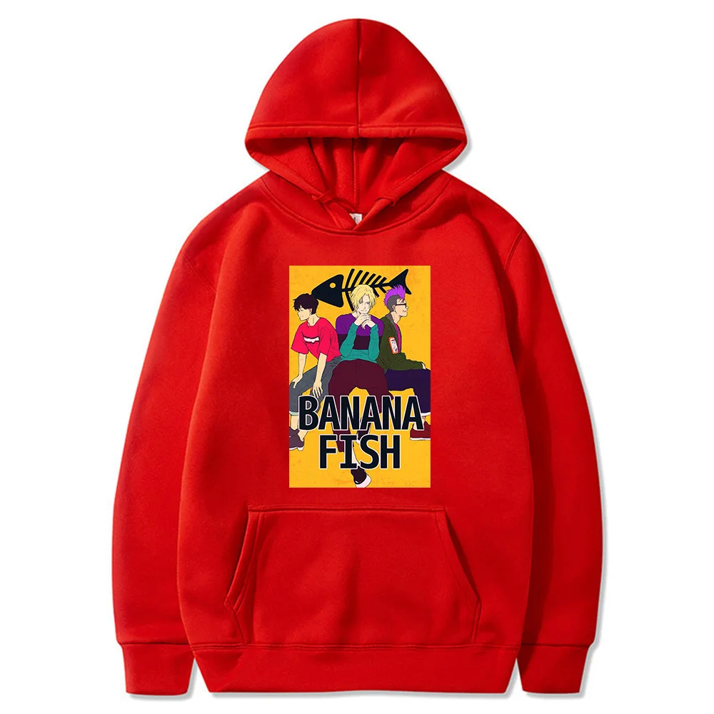 

Banana Fish Winter Casual Treat People Fashion Women Hip Hop Hooded Sweatshirt
