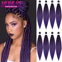 synthetic braiding hair extensions easy jumbo braids 2620inch purple pre stretched hair for braid hot water hair 368 pcs