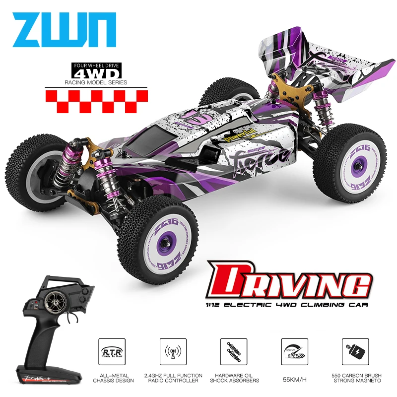 WLtoys 124018 124019 144001 959B гоночный RC автомобиль 70 км/ч 4WD Электрический высокоскоростной