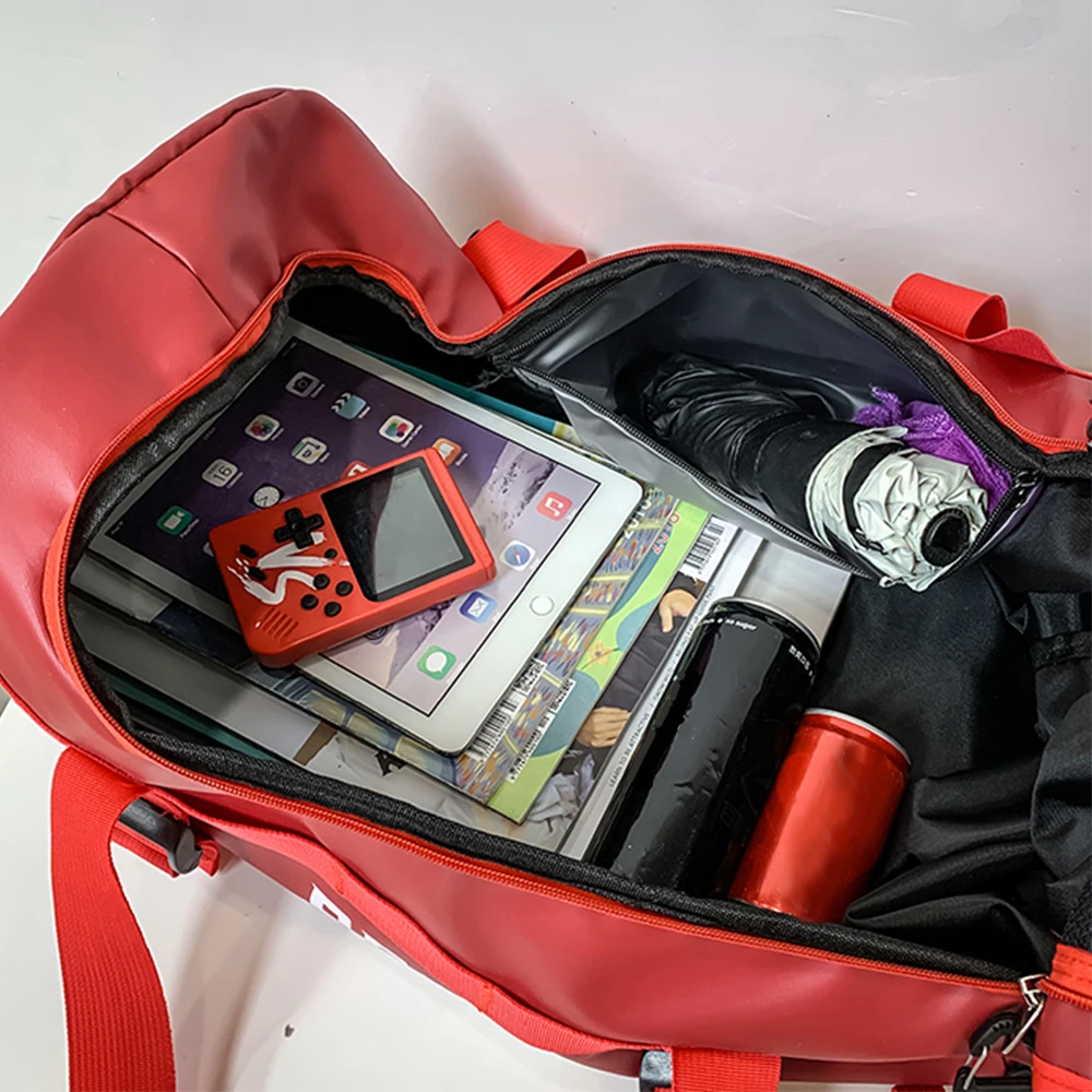 Gym Backpack  Fitness Leather Bag Travel Durable Handbag Training Sport Bags Outdoor Women Men Training School Bag Day Bag X150A