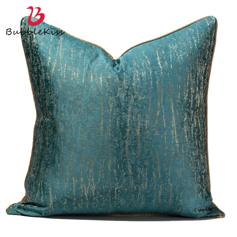 

Bubble Kiss Light Luxury Pillow Cover Emerald Green Stripe Cushion Cover Home Decoration Pillowcase for Sofa Living Room Hotel