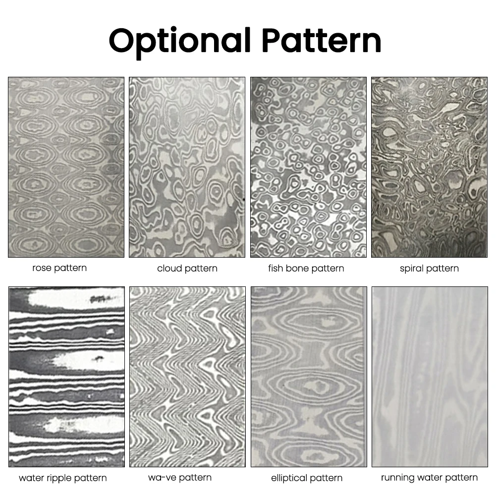 

Damascus Steel Billet Patterned Steel Cutter Embryo Forging Materials Quenched Smoothed for Cutter DIY Multipurpose Material