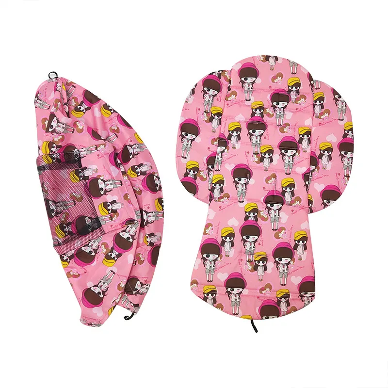 Pink 175 градусов коляска козырек от солнца и подушка для Детское yoya Babyzen Йо-йо коляска Аксессуары покрытие для сидений капот тент укрытие - Color: Pink