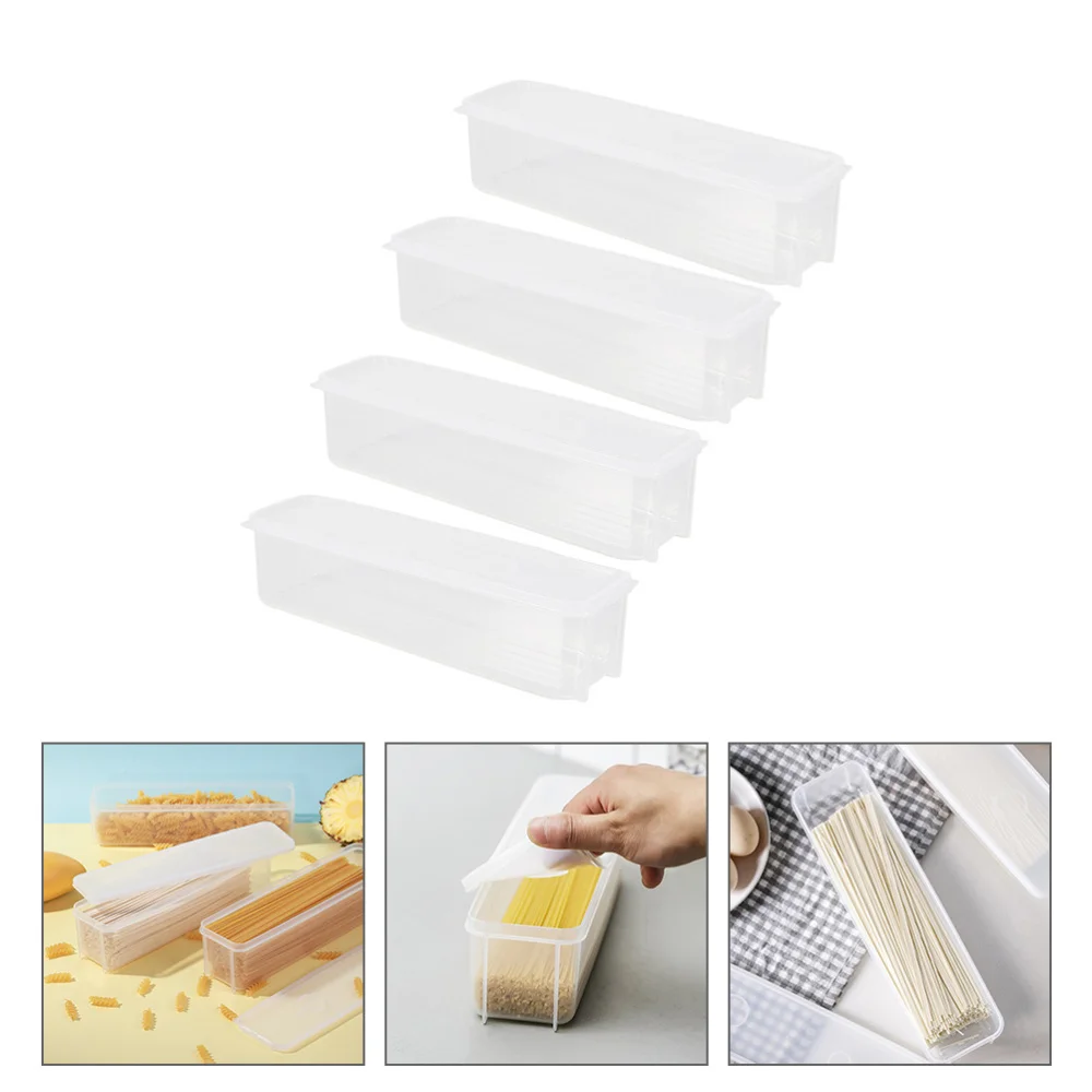 

4pcs Sealing Storage Boxes Kitchen Food Containers Noodle Preservation Boxes