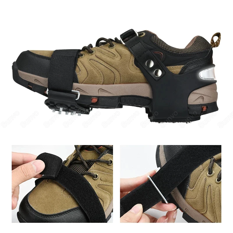 Качественные противоскользящие скобы для скалолазания на улице ботинки льда