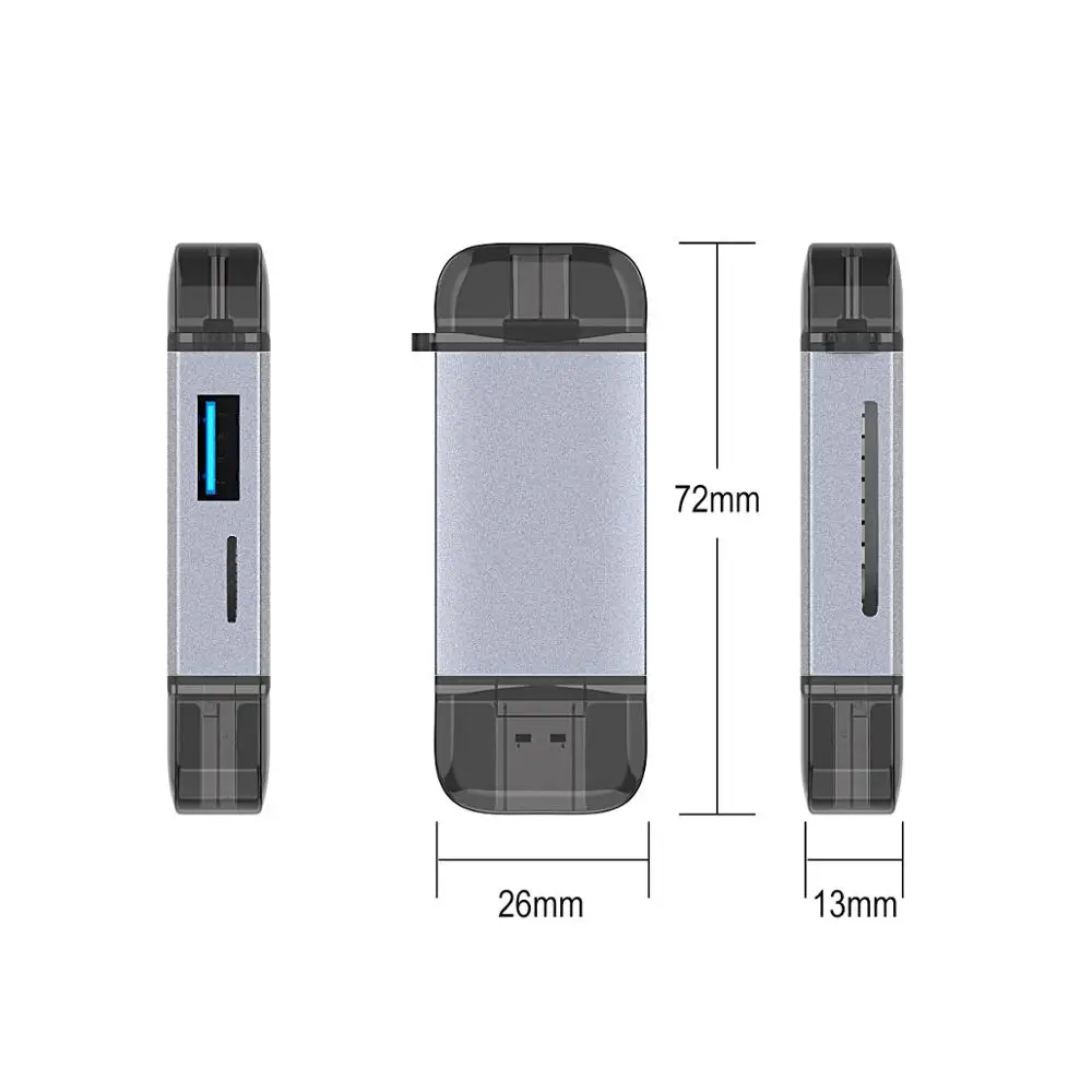Док станция USB 3 0 кардридер для Macbook Type C мобильный OTG чтение TF карта SD usb накопитель