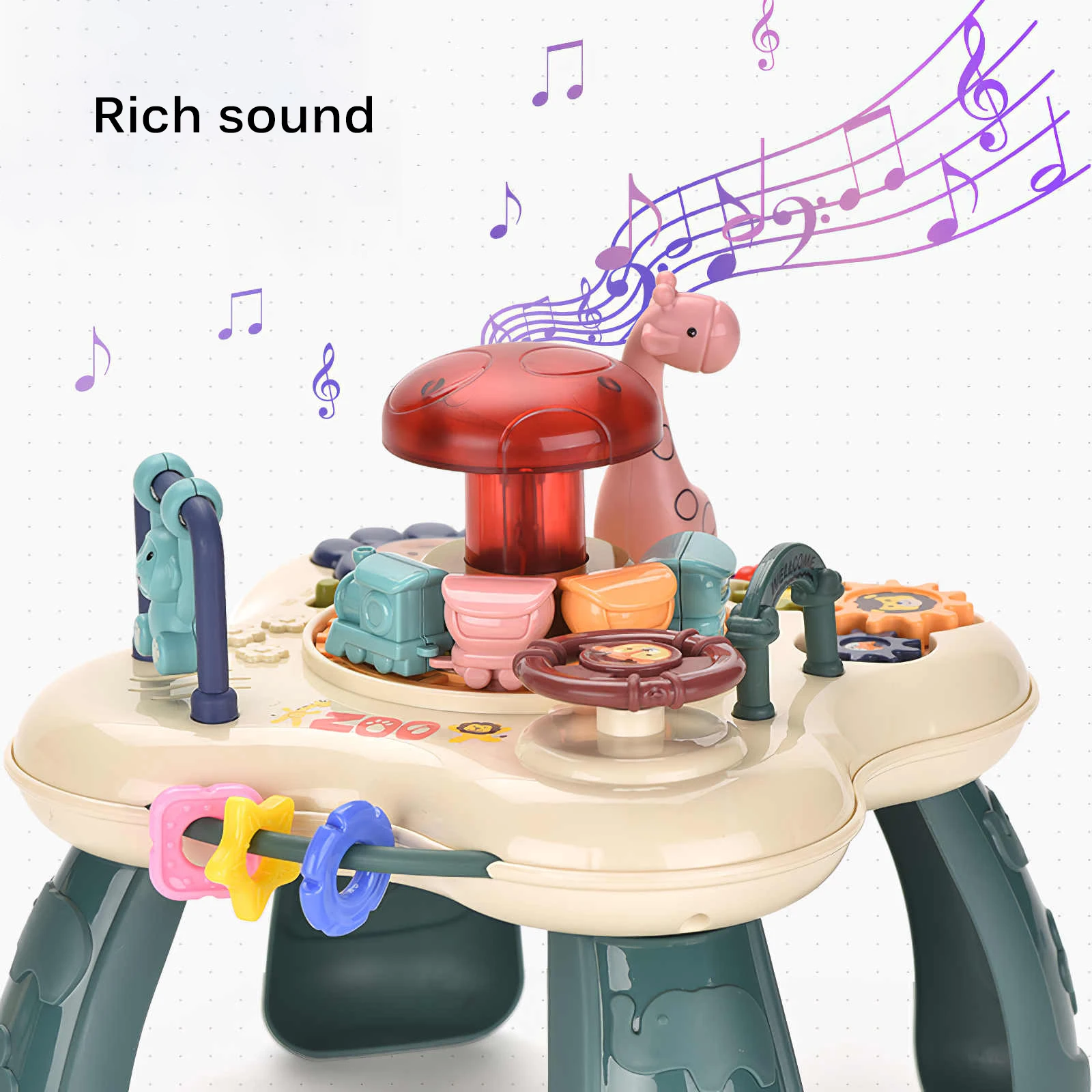 Baby Toys Infants Musical Instrument Learning Table Animals Piano Early Educational Study Activity Center Music Game Kids Gift | Игрушки и