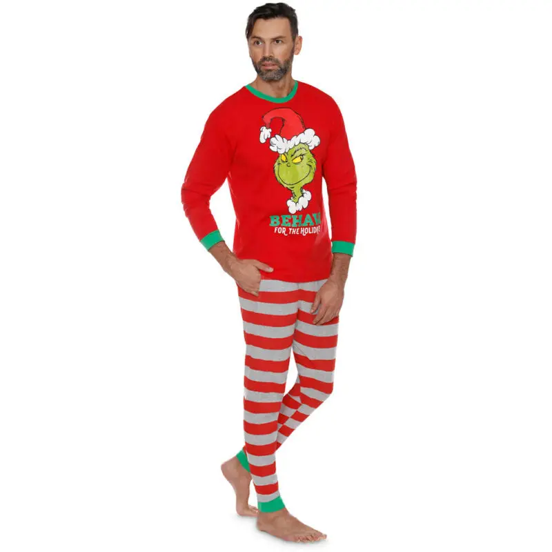 Семейный комплект из 2 предметов рождественские женские мужские детские красные