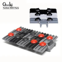 high tech rubber 24375 high tech thread attachment moc block bricks parts for tank track brick toy compatible with 88323