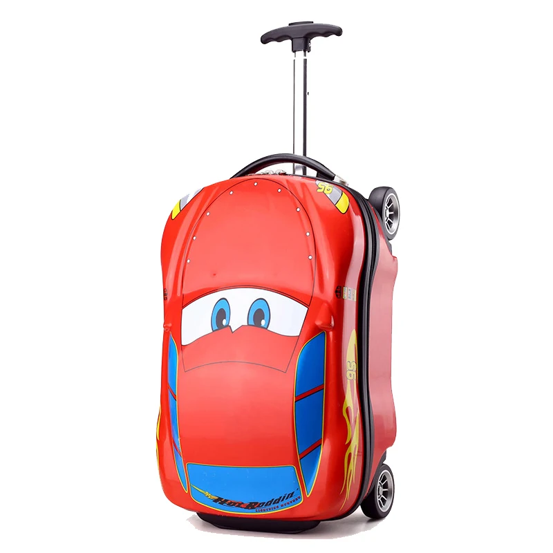 3D Детский чемодан, автомобильный Дорожный чемодан, детский Дорожный чемодан на колесиках для мальчиков, Детский чемодан на колесиках от AliExpress WW