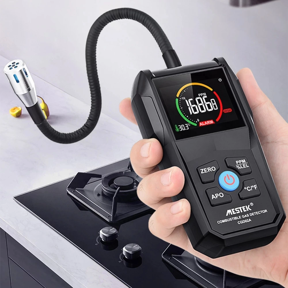 Газоанализатор детектор утечки газа звуковая сигнализация PPM метр анализатор