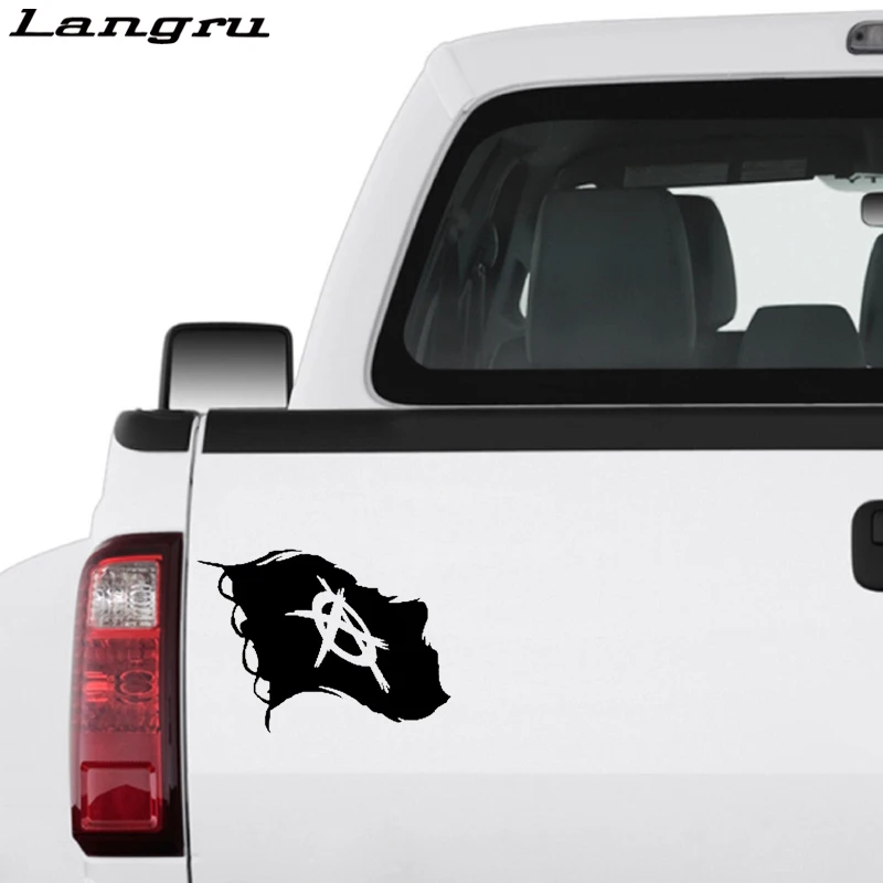 Горячая Распродажа анархий флаг Виниловая наклейка для стайлинга автомобиля