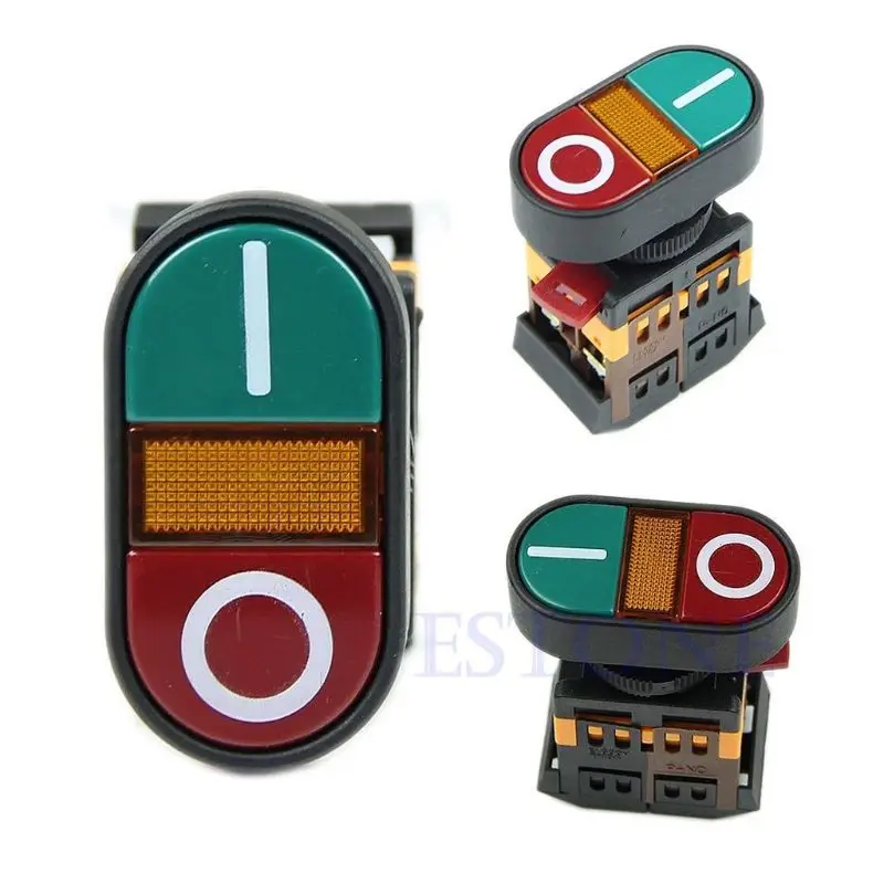 Светильник мгновенный переключатель красный зеленый кнопка включения и