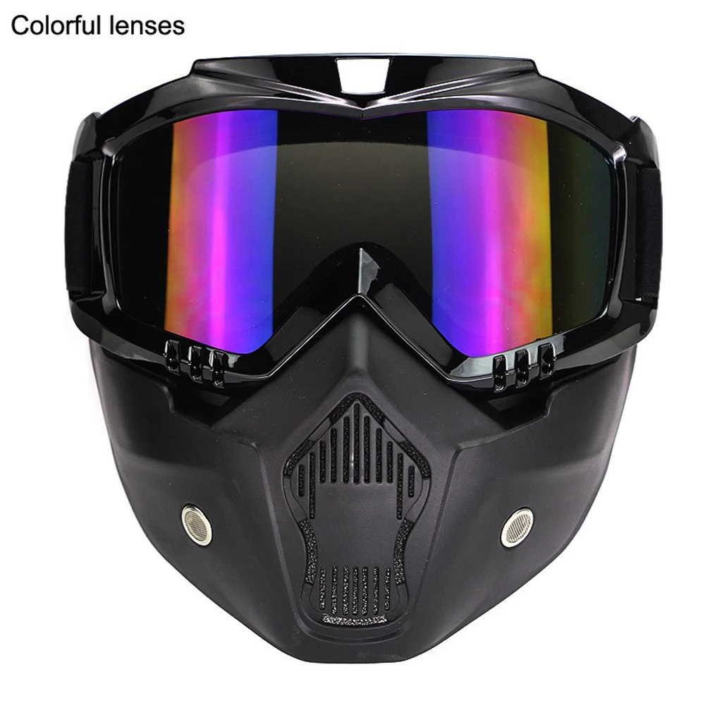 Мотоциклетные очки для мотокросса езды на мотоцикле съемные защита от УФ лучей