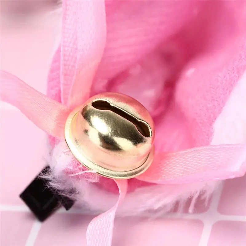 

Y2k Black Cat Ears with Bell Hair Clip Cosplay Party Fox Anime Ears Costume Hair Clip Halloween Gift Girls Hair Accessories