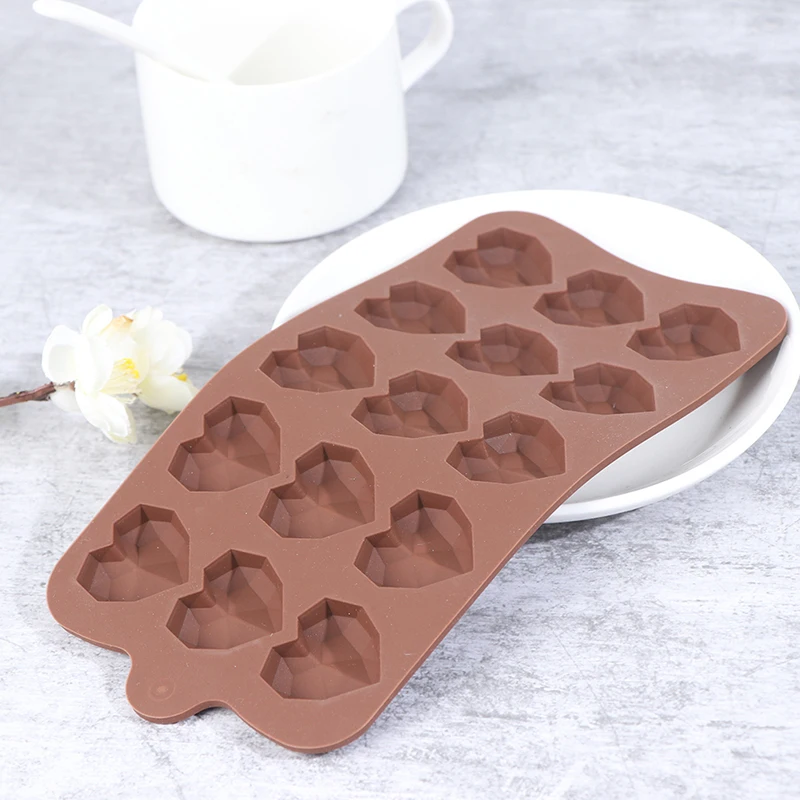 

15 Cavities Mini Heart Chocolate Mold Silicone Candy Molds Gummy Jelly Mould