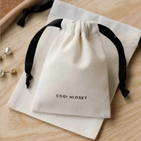 higher quality cotton gift bags 5x7cm2x2 75 7x9cm 11x14cm 15x20cm6x8in makeup drawstring pouches