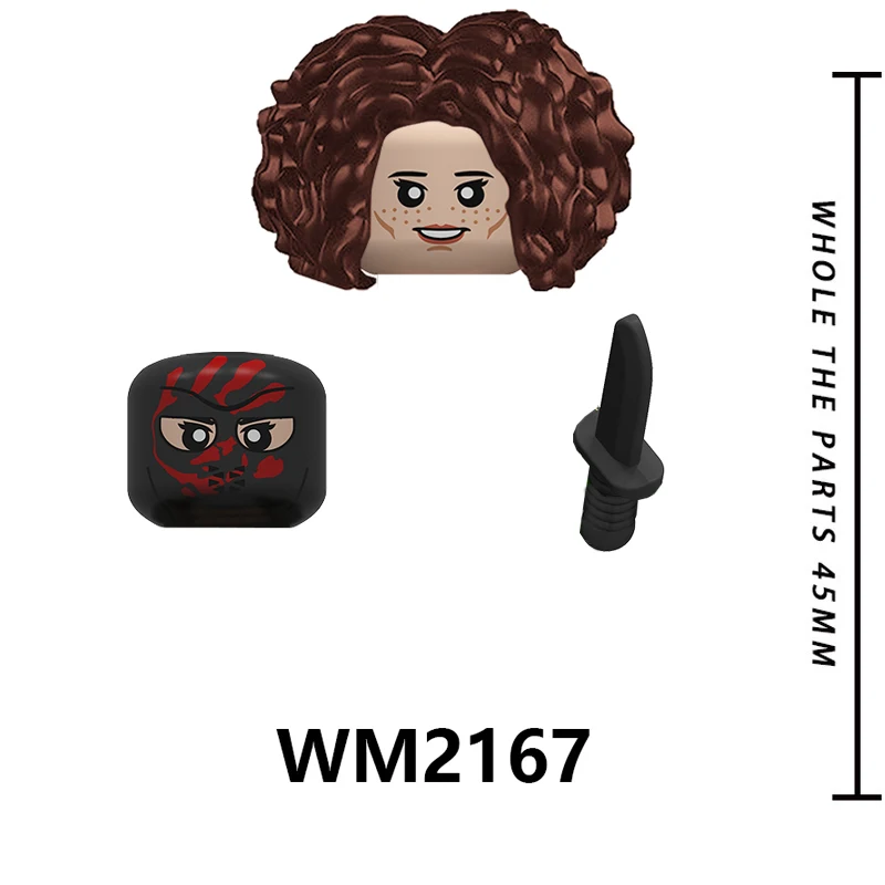 

Single Sell Movie Series Captain Bucky Sam Soldier Black Woman Bricks Figures Heads Buiding Blocks Creative Toys For Kids WM6117