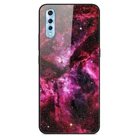 for vivo s1 phone case tempered glass case back cover with black silicone bumper series 1