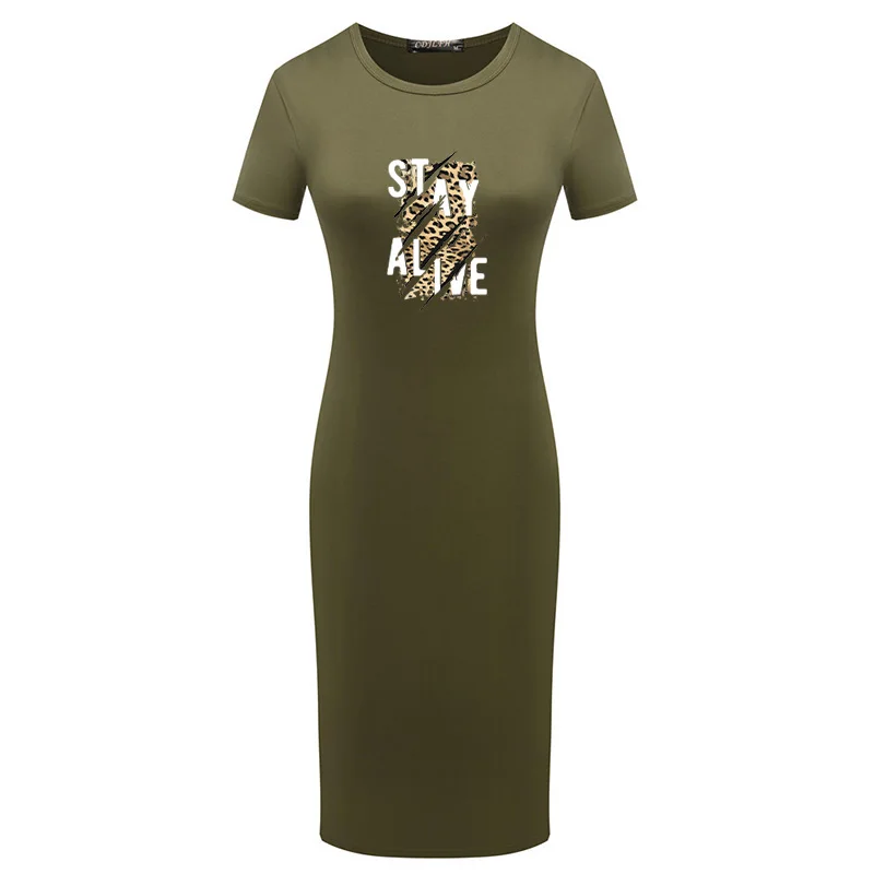 

Bodycon Woman Dress Party Leopard Print Slim Shirt Dresses Lady Elegant Tunic Package Hip Vesitdos Femme