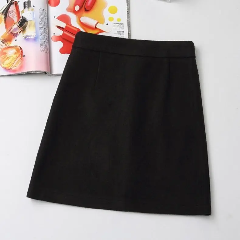 

Women's Autumn and Winter High Waist A- line Skirt Woman Skirts Faldas Jupe