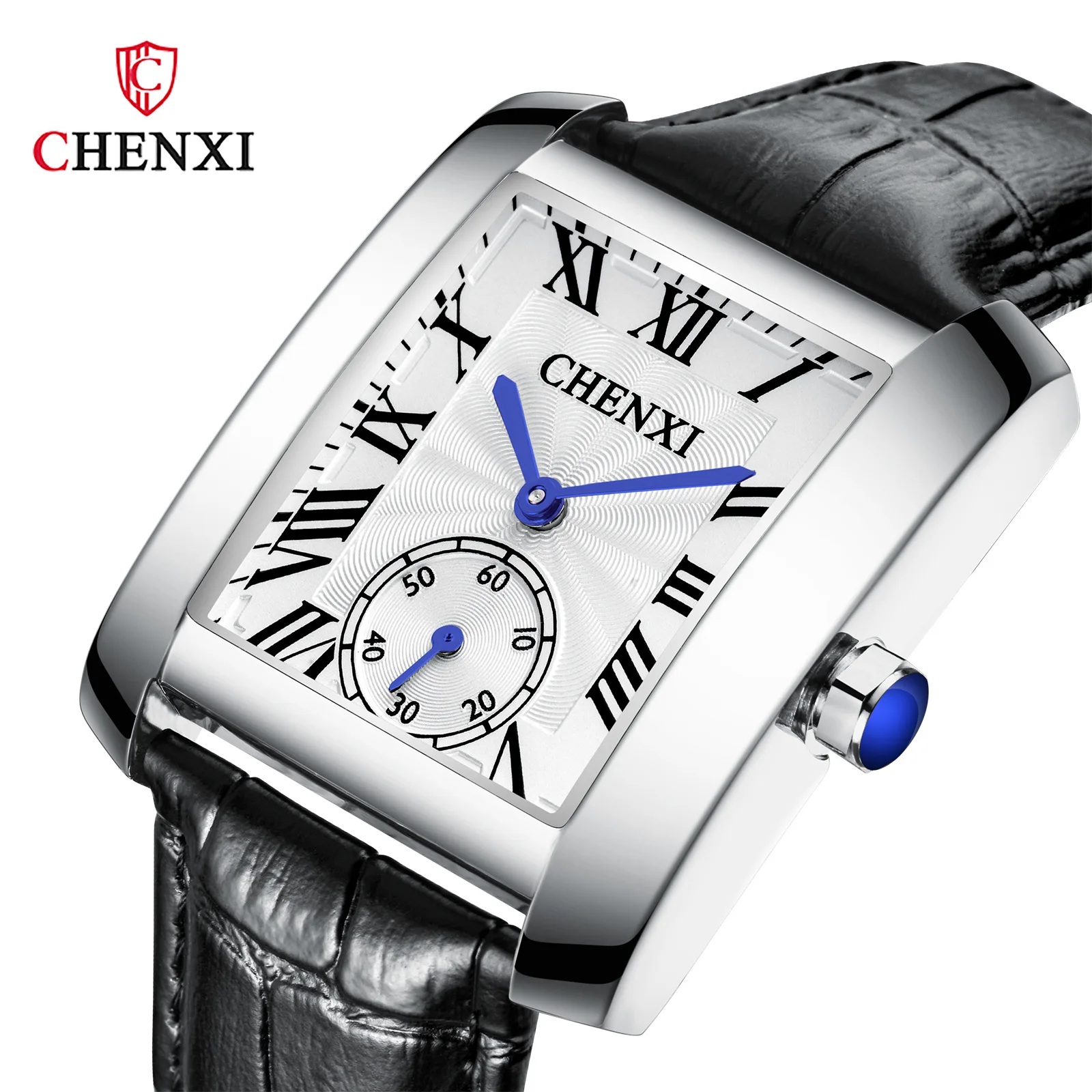 Роскошные золотые мужские часы ретро квадратные женские для влюбленных простой