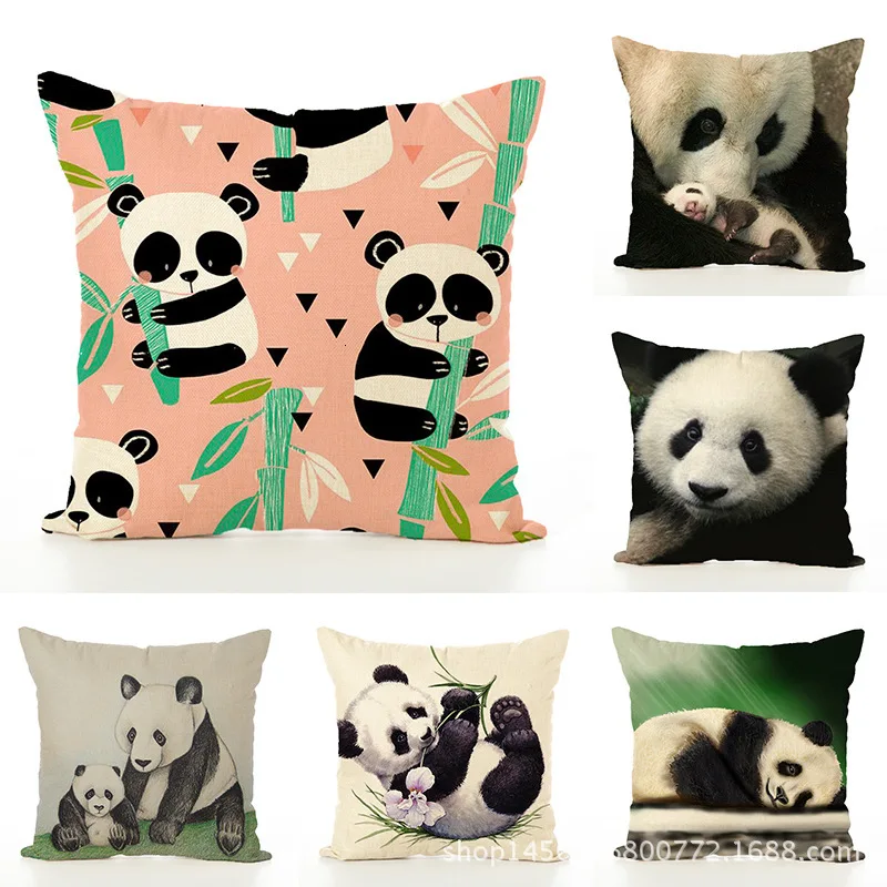 

Literature Concise Automobile Pillow Originality Lovely Panda Embrace Pillow Case Waist By Pillow Decorative Pillows