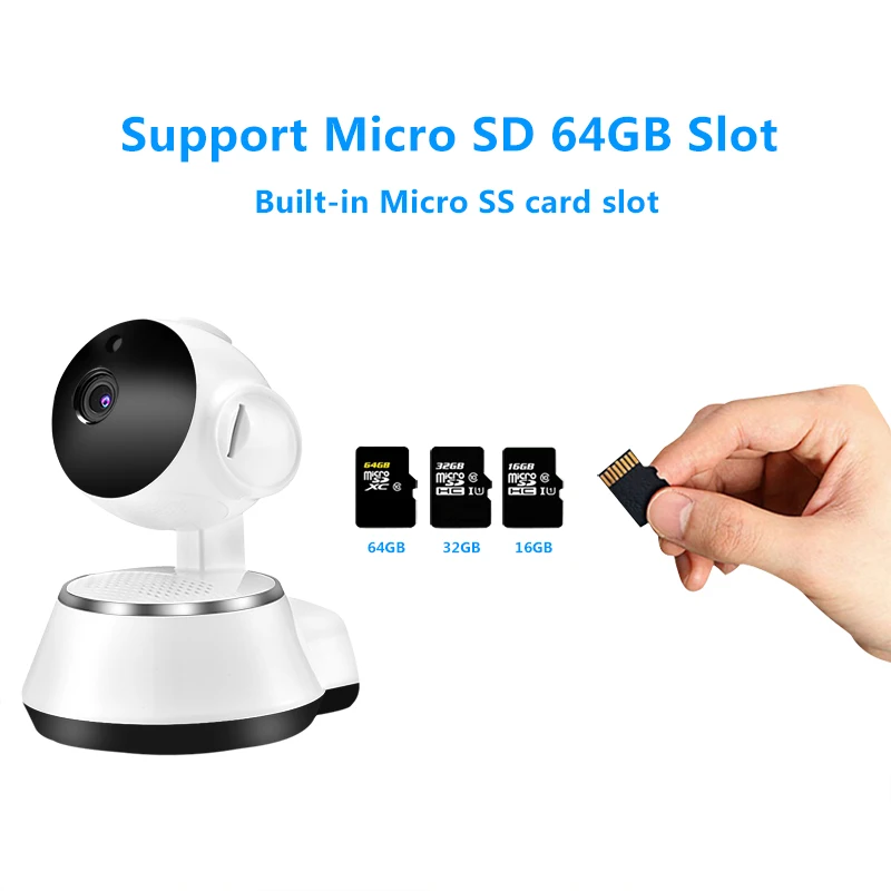 

SHIWOJIA Baby Monitor Home Security IP Camera Wireless Smart WiFi Camera Mini IP Camera Nightvision Two Way Audio Motion Detecti