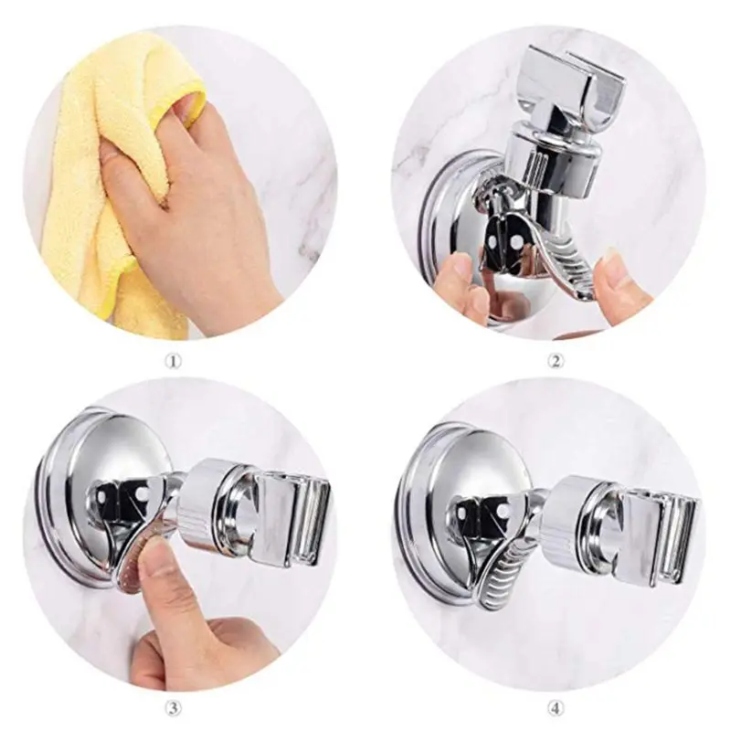 

Adjustable Shower Holder Bath Suction Cup with 360 degree Rotation Shower Holder Hand