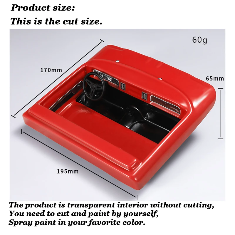 

XQRC 1/10trx4 Ford Mustang simulation interior climbing car is refitted with DIY transparent interior for 1 / 10rc trx4 Mustang.