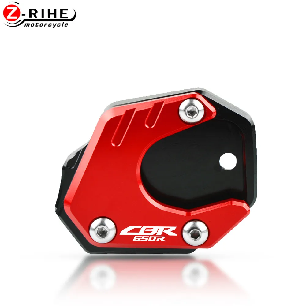

FOR HONDA CBR650R 2019-2021 New Arrival Motorcycle Aluminum Kickstand Plate Extension Pad Side Stand Enlarger CBR 650 R 2020 19