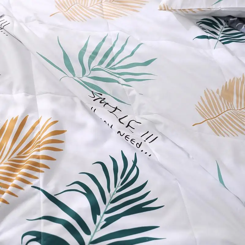 50 Разноцветные Листья печати 1 шт. хлопок покрывало/постельное покрывало также