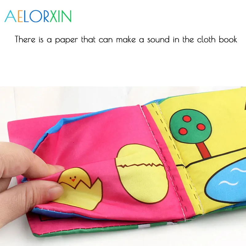 0-36 months Baby Early Learning Toy Cloth Book Parent-child Interactive Sound Paper Puzzle Toddler Toys | Игрушки и хобби