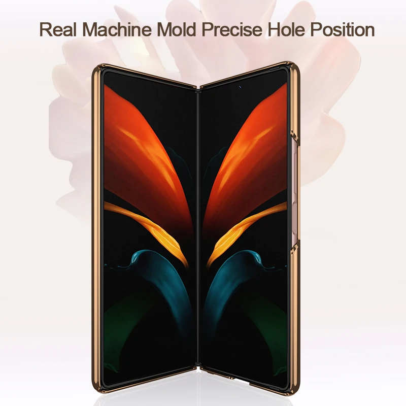 

For Samsung Galaxy Z Fold 2 Case Luxury Plating Glass Full Protection Shockproof Back Cover For Samsung Z Fold2 5G Case